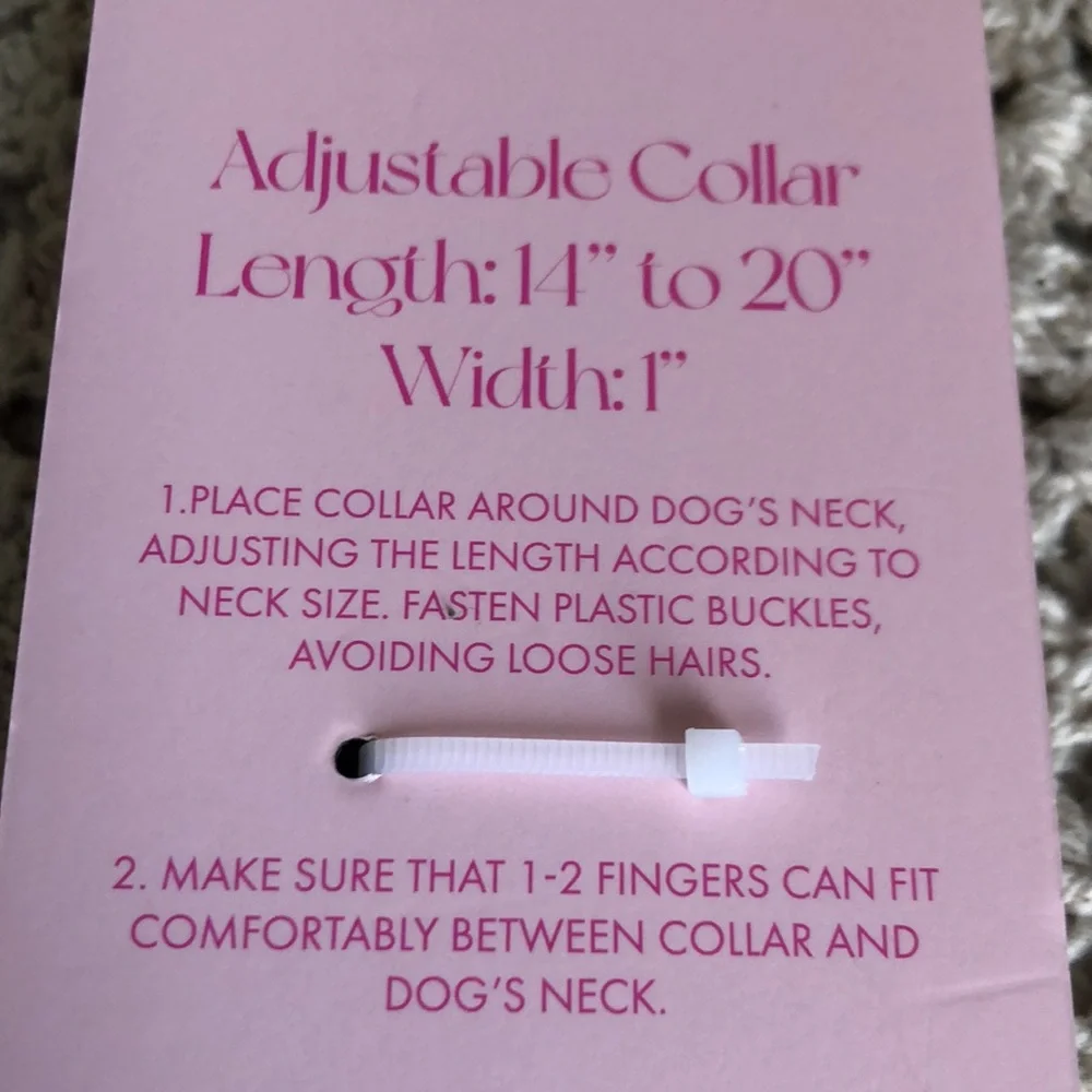 Paris Hilton Sparkly Purple Dog Collar SIZE M
